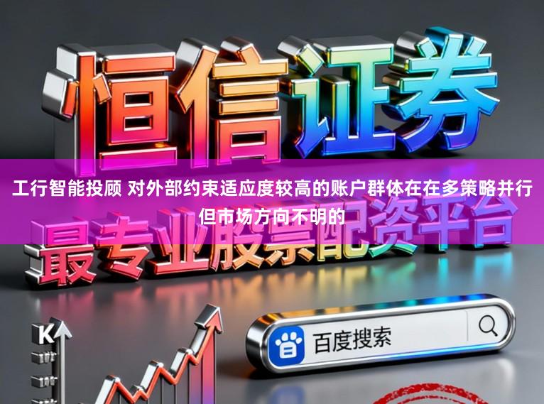 工行智能投顾 对外部约束适应度较高的账户群体在在多策略并行但市场方向不明的