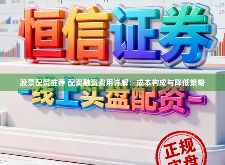 股票配资推荐 配资融资费用详解:成本构成与降低策略